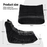 Sofas & Sofa Beds: Artiss Lazy Sofa 2 Seaters Accent Caterpillar Chair Floor Couch Armless Lounge