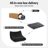 Sofas & Sofa Beds: Artiss Lazy Sofa 2 Seaters Accent Caterpillar Chair Floor Couch Armless Lounge