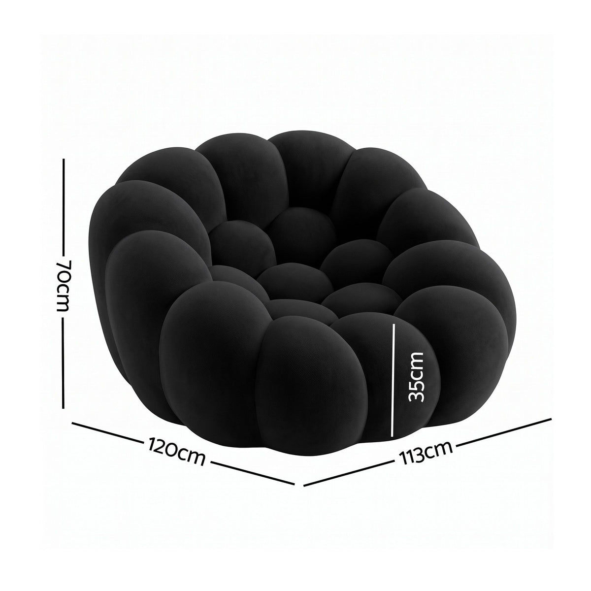 Artiss Bubble Floor Sofa Lazy Couch Single Lounge Chair Reading Accent Chairs