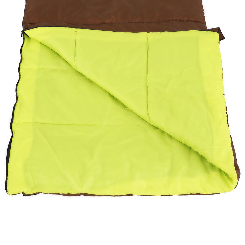 Sleeping Bags: Weisshorn Sleeping Bag Double Bags Thermal Camping Hiking Tent Brown -5°C
