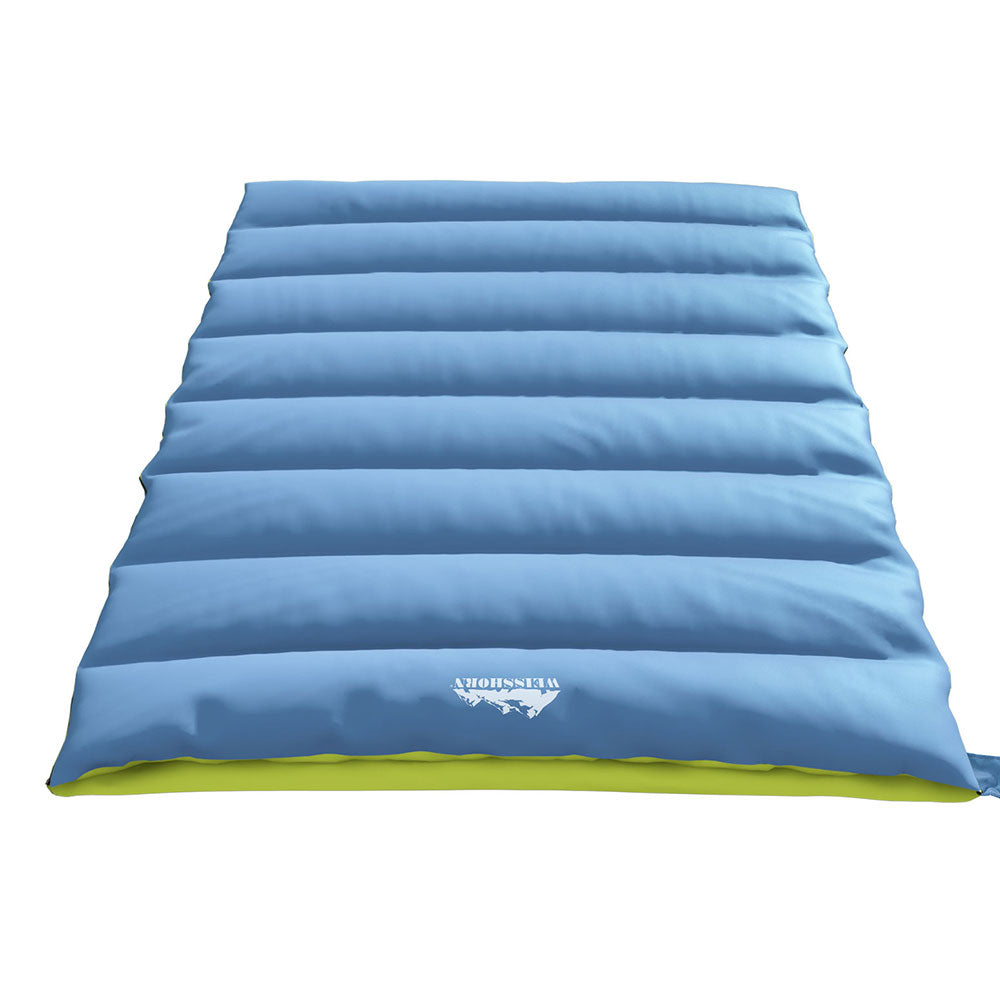 Sleeping Bags: Weisshorn Sleeping Bag Double Bags Thermal Camping Hiking Tent Grey -5°C