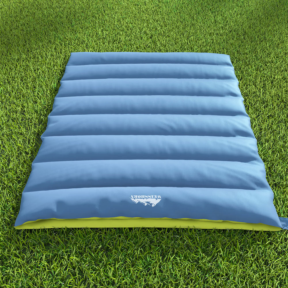 Sleeping Bags: Weisshorn Sleeping Bag Double Bags Thermal Camping Hiking Tent Grey -5°C