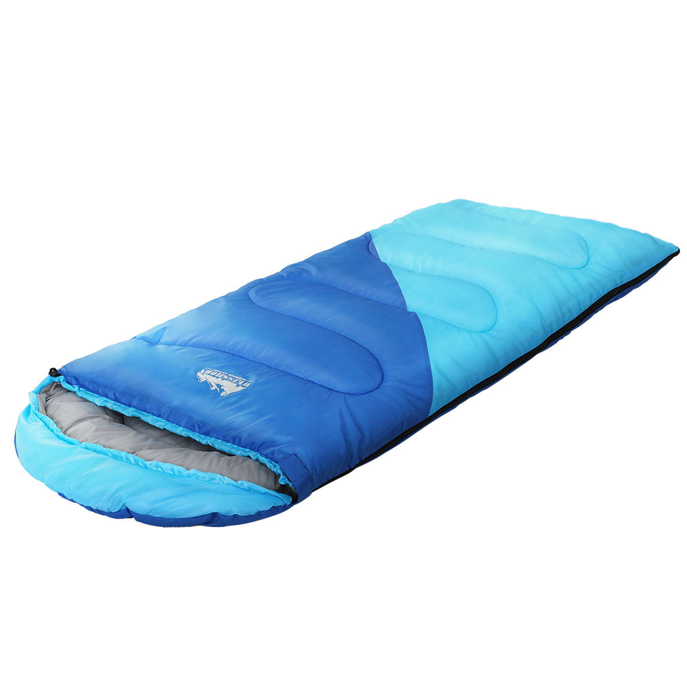 Sleeping Bags: Weisshorn Sleeping Bag Kids Single 172cm Thermal Camping Hiking Blue