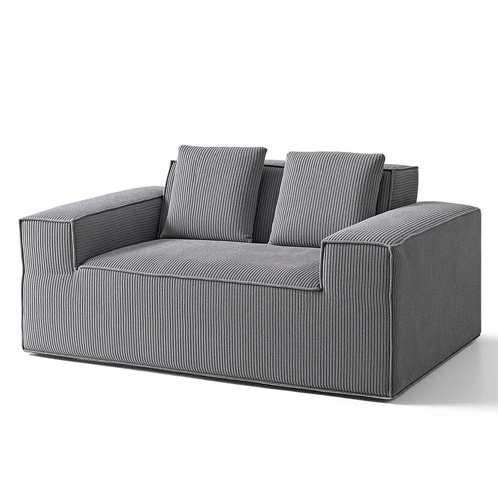 Sofas & Sofa Beds: Artiss 2 Seater Sofa Loveseat Sofas Bed Couch No Assembly Corduroy Small Couches Apartement