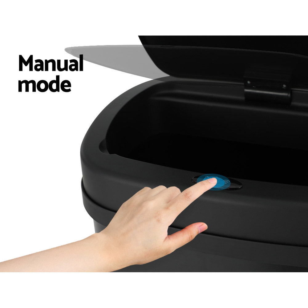 Automatic Bins: Devanti 50L Sensor Bin Motion Rubbish Automatic Black