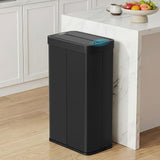 Automatic Bins: Devanti Rubbish Bin 70L Automatic Sensor Kitchen Bin, Slim Smart Garbage Can Touchless Rectangular with Liner Holder, Fully Closed Lid for Bedroom, Bathroom, Living Room, Black