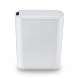Automatic Bins: Devanti Automatic Trash Bin with Lid 25L Motion Sensor Kitchen Bin Touchless Garbage Can Plastic Slim Rubbish Bin with Liner Holder for Kitchen, Home, Office, White