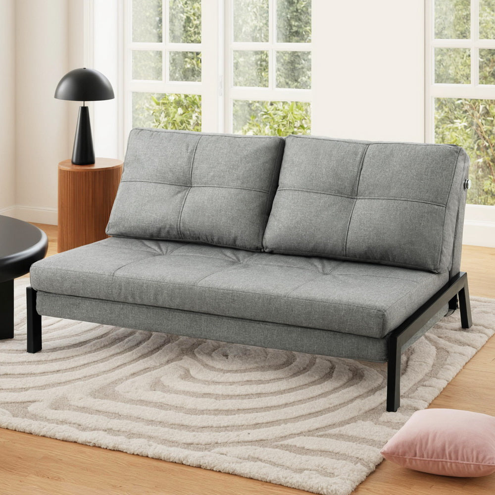Outdoor Sofas & Lounge Sets: Artiss Sofa Bed 2 Seater Folding Convertible Couch Recliner Lounge Chair