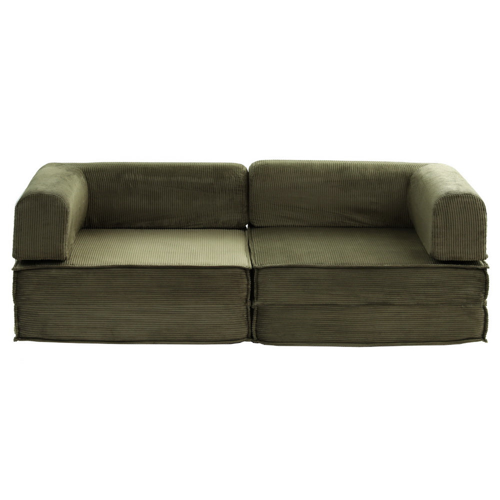 Sofas & Sofa Beds: Artiss Convertible Folding Sofa Bed Green