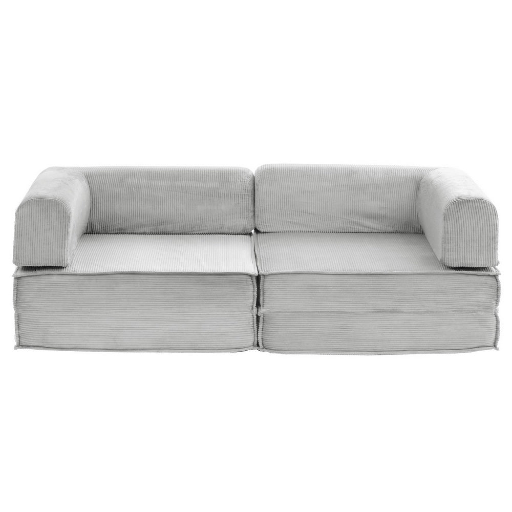 Sofas & Sofa Beds: Artiss Convertible Folding Sofa Bed Grey