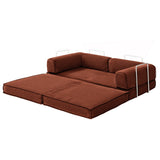 Sofas & Sofa Beds: Artiss Convertible Folding Sofa Bed Orange