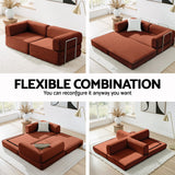 Sofas & Sofa Beds: Artiss Convertible Folding Sofa Bed Orange