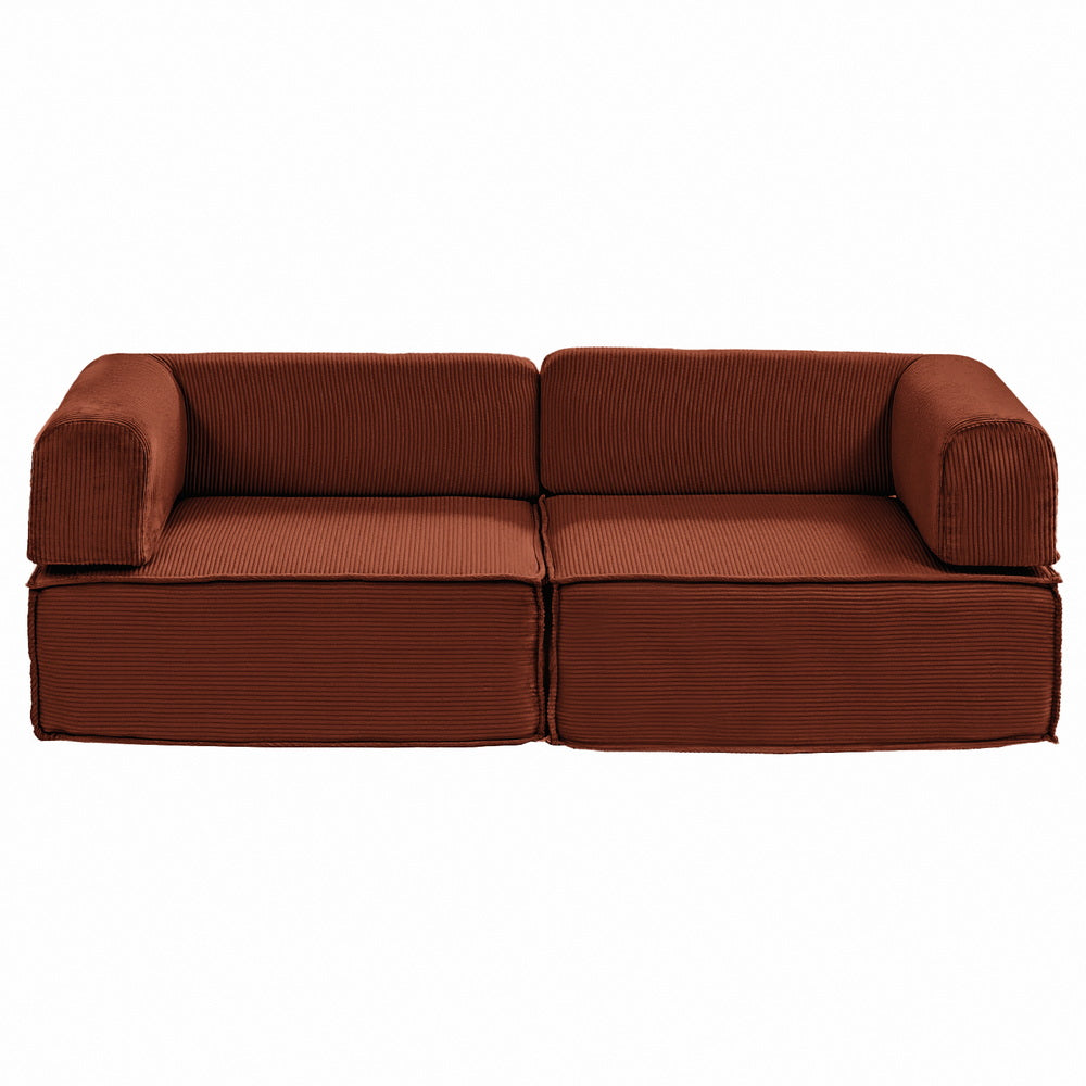 Sofas & Sofa Beds: Artiss Convertible Folding Sofa Bed Orange