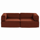 Sofas & Sofa Beds: Artiss Convertible Folding Sofa Bed Orange