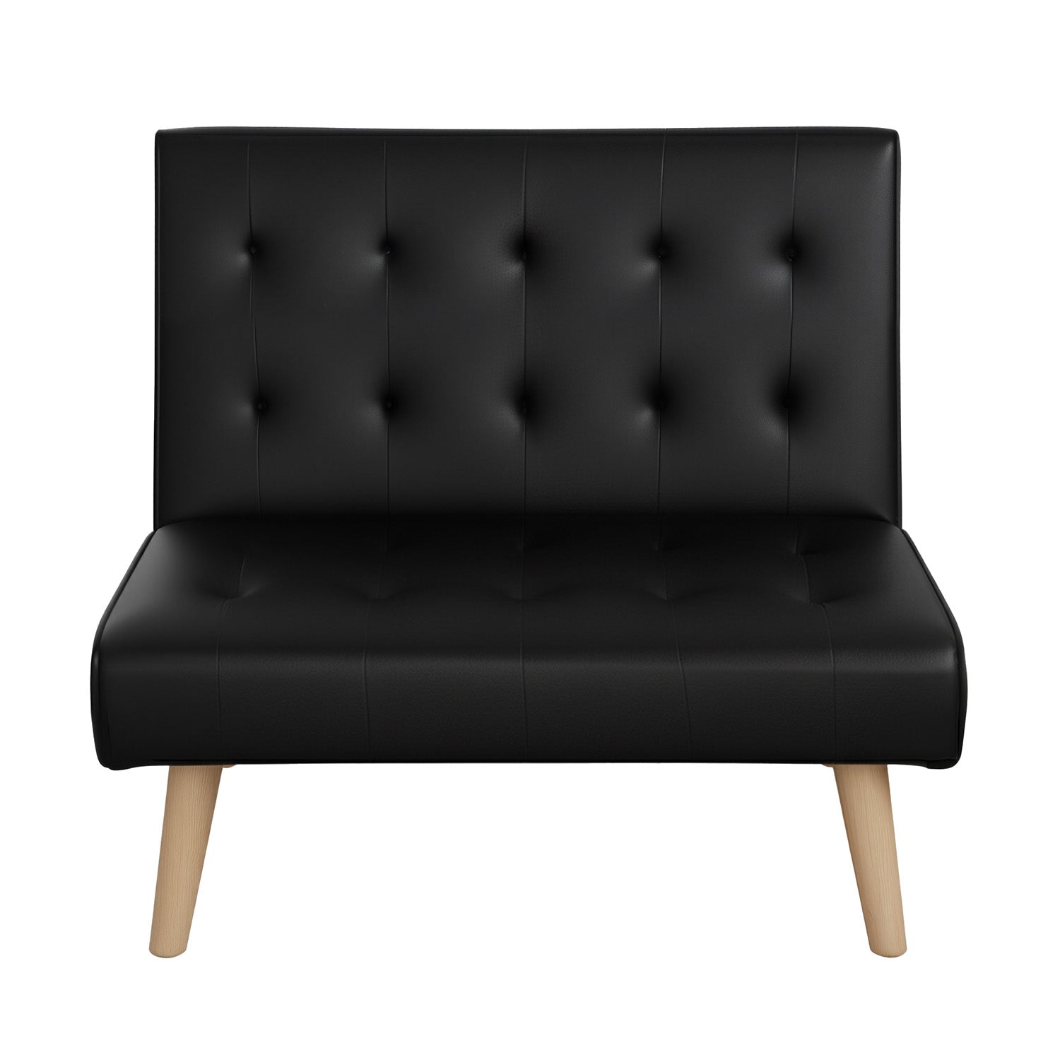 Sofas & Sofa Beds: Artiss Sofa Bed Couch 1 Seater Lounge Fabric Black