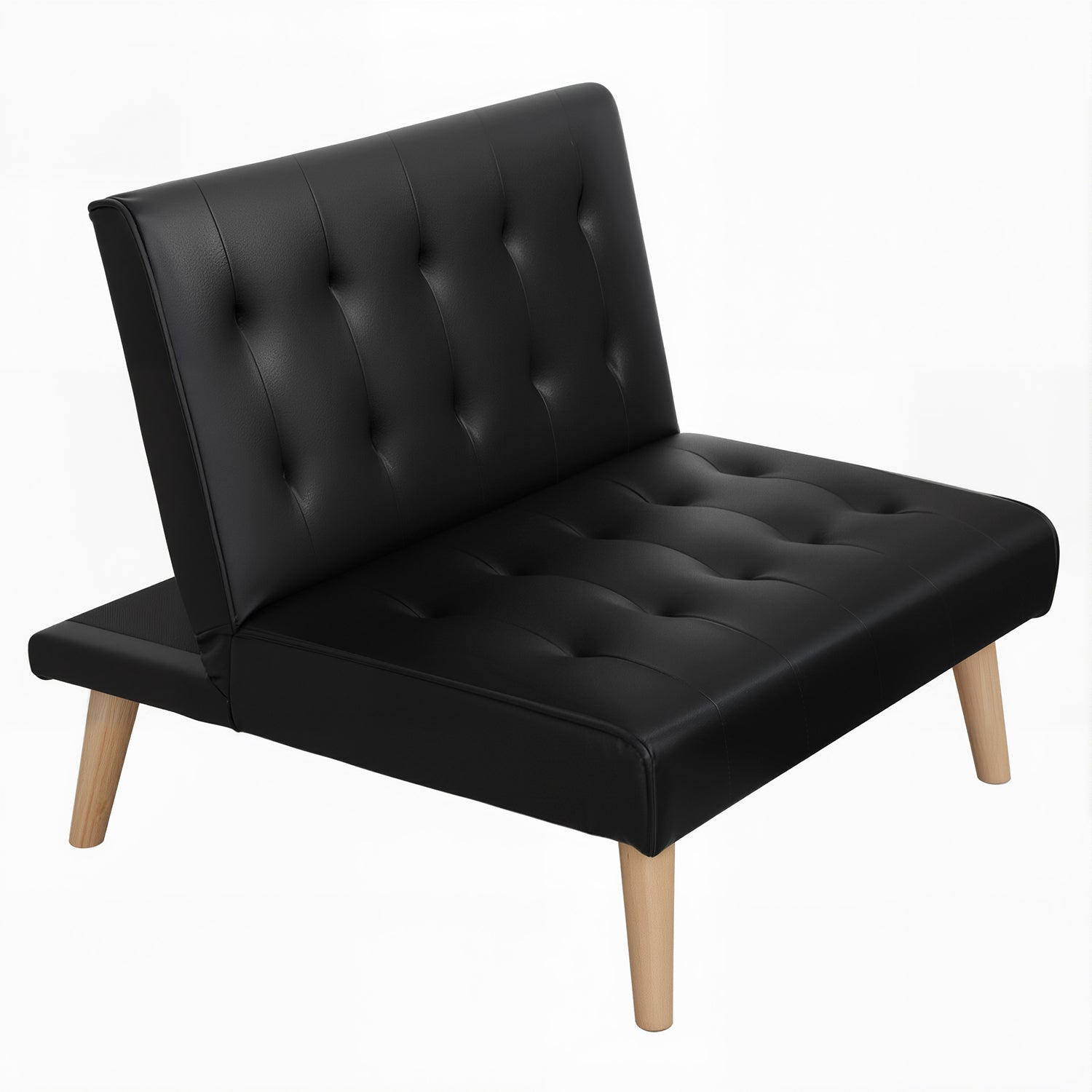 Sofas & Sofa Beds: Artiss Sofa Bed Couch 1 Seater Lounge Fabric Black