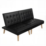 Sofas & Sofa Beds: Artiss Sofa Bed Couch 2 Seater Lounge Fabric Black
