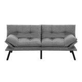 Artiss Sofa Bed Convertible 3 Seater Couch Recliner Lounge Chair Fabric Grey