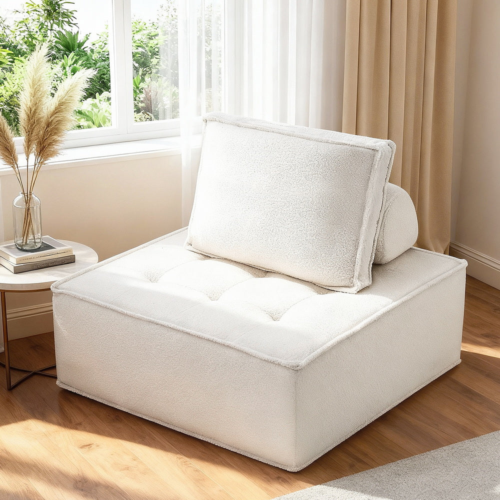 Sofas & Sofa Beds: Artiss Floor Sofa Lounge Chair with Pillow