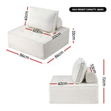 Sofas & Sofa Beds: Artiss 3 Floor Sofa Lounge Chair with Pillow