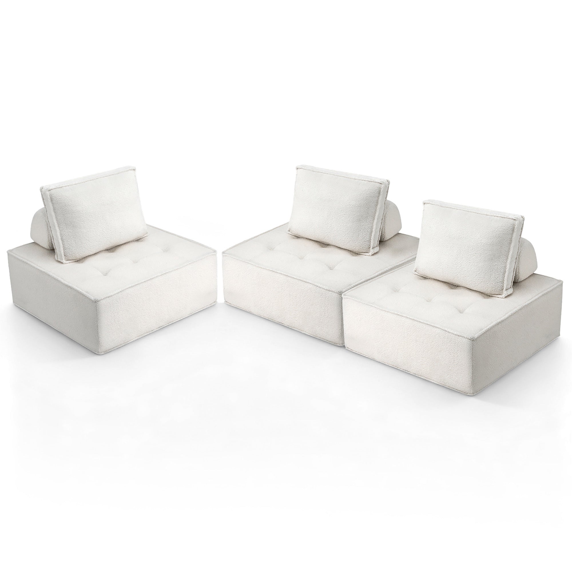 Sofas & Sofa Beds: Artiss 3 Floor Sofa Lounge Chair with Pillow