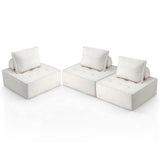 Sofas & Sofa Beds: Artiss 3 Floor Sofa Lounge Chair with Pillow