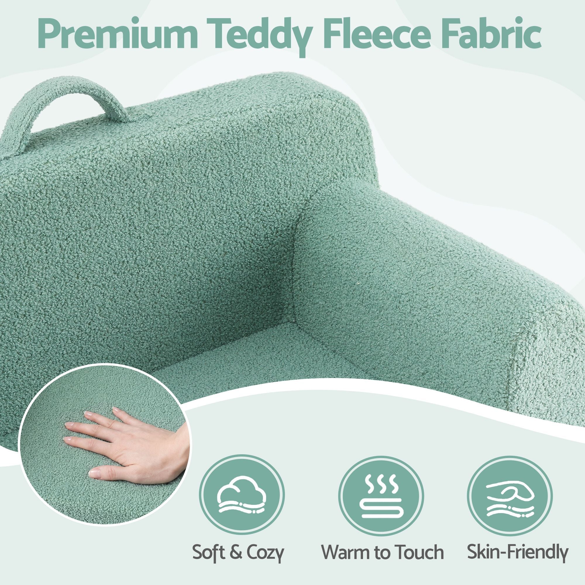 Artiss Sofa Foam Couch with Carry Handle Mint Green