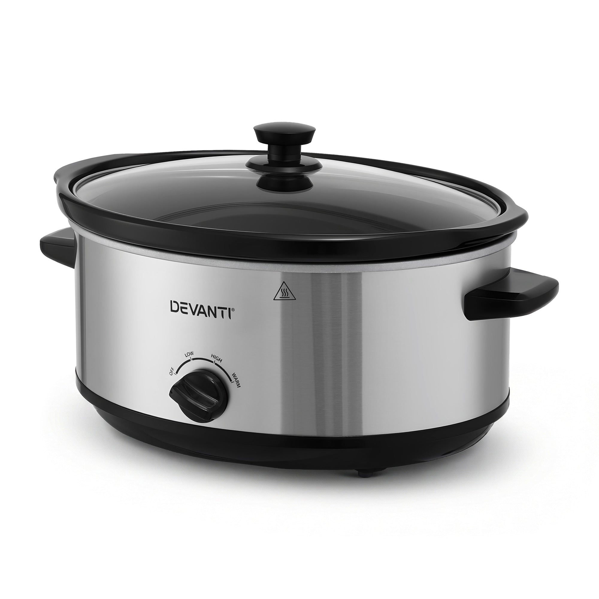 Rice Cookers & Steamers: Devanti 6.5L Slow Cooker Electric Multi Cooker with 3 Heat Settings and Keep Warm Function