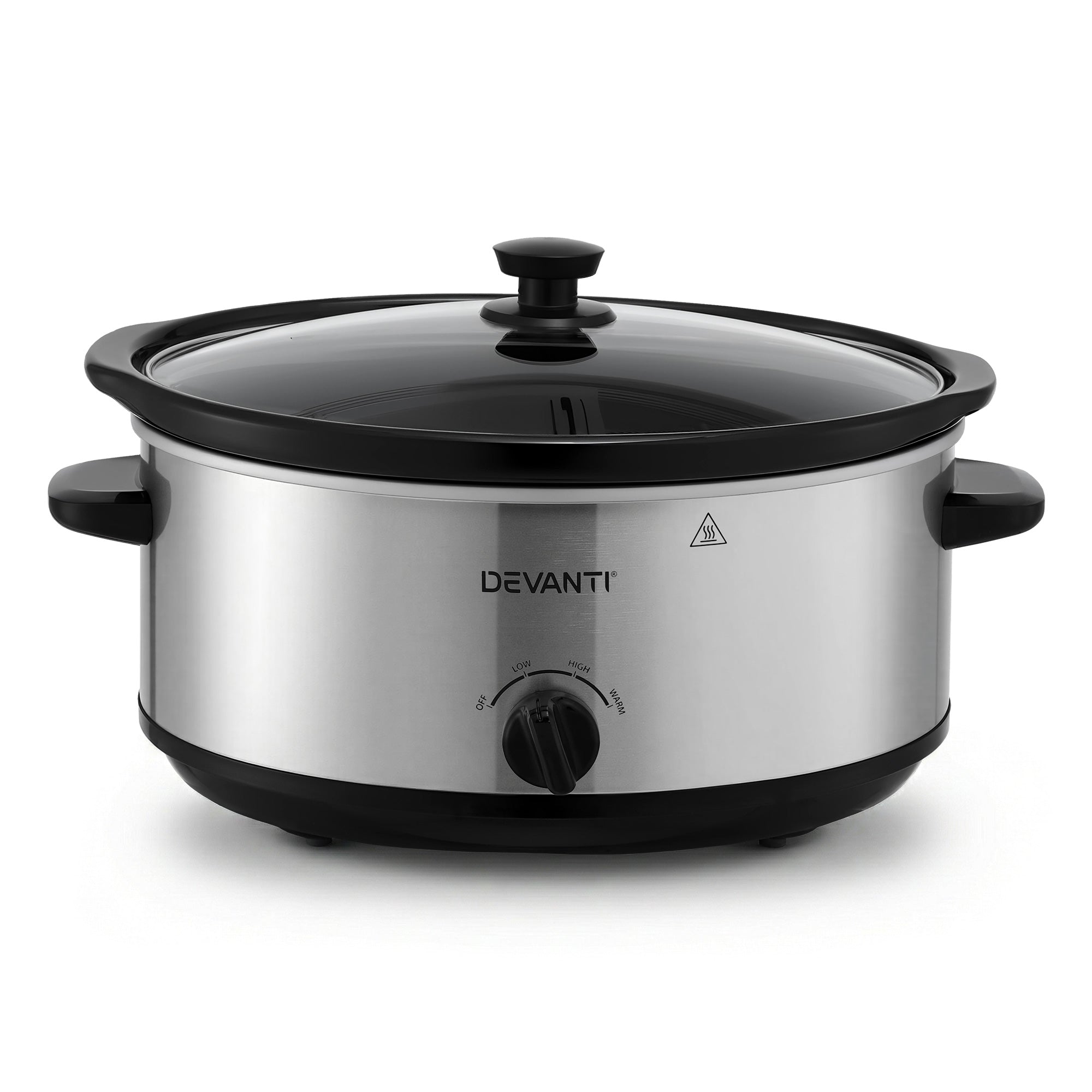 Rice Cookers & Steamers: Devanti 6.5L Slow Cooker Electric Multi Cooker with 3 Heat Settings and Keep Warm Function