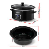 Rice Cookers & Steamers: Devanti 5.6L Slow Cooker Electric Multi Cooker with 3 Heat Settings and Keep Warm Function