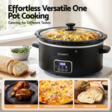 Rice Cookers & Steamers: Devanti 5.6L Slow Cooker Electric Multi Cooker with 3 Heat Settings and Keep Warm Function