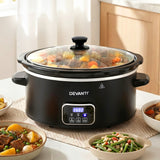 Rice Cookers & Steamers: Devanti 5.6L Slow Cooker Electric Multi Cooker with 3 Heat Settings and Keep Warm Function