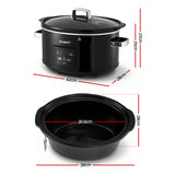 Rice Cookers & Steamers: Devanti 8L Slow Cooker Electric Multi Cooker with 3 Heat Settings and Keep Warm Function
