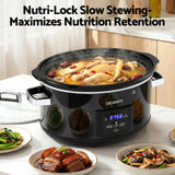 Rice Cookers & Steamers: Devanti 8L Slow Cooker Electric Multi Cooker with 3 Heat Settings and Keep Warm Function