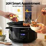 Rice Cookers & Steamers: Devanti 8L Slow Cooker Electric Multi Cooker with 3 Heat Settings and Keep Warm Function