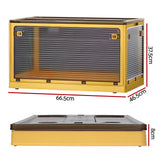 Storage Boxes: Artiss Storage Box Container Foldable Stackable 5 Sides Open Transparent 115L