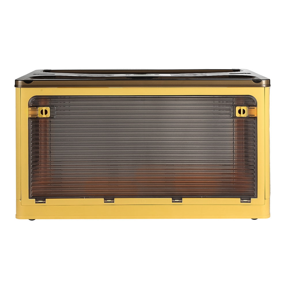 Storage Boxes: Artiss Storage Box Container Foldable Stackable 5 Sides Open Transparent 115L