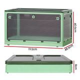 Storage Boxes: Artiss Storage Box Container Foldable Stackable 5 Sides Open Transparent 140L