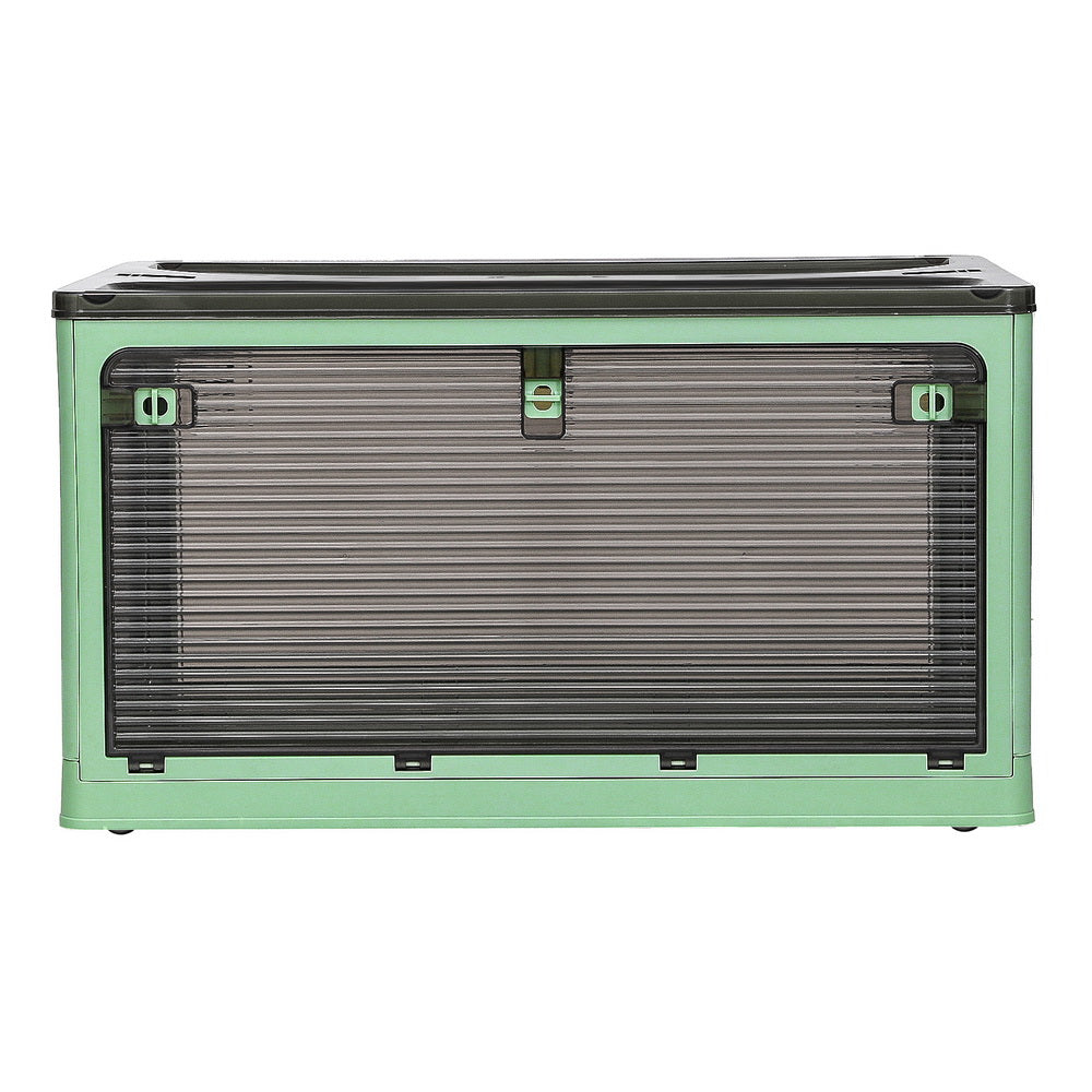 Storage Boxes: Artiss Storage Box Container Foldable Stackable 5 Sides Open Transparent 140L