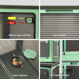 Storage Boxes: Artiss Storage Box Container Foldable Stackable 5 Sides Open Transparent 140L