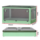Storage Boxes: Artiss Storage Box Container Foldable Stackable 5 Sides Open Transparent 82L
