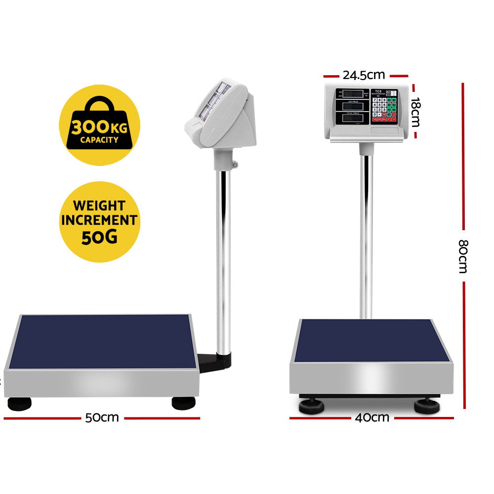 Kitchen Scales: Emajin Platform Scales Digital 300KG Electronic Scale Counting LCD
