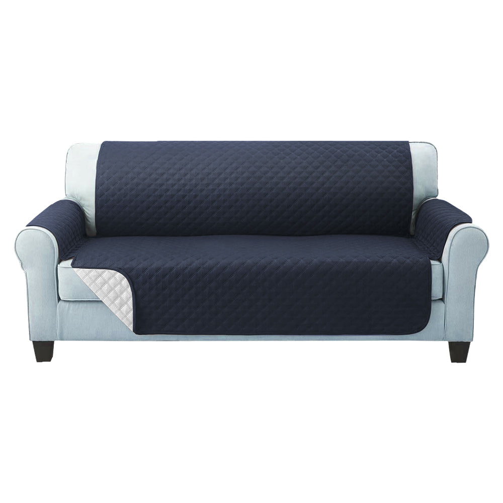 Sofa Accessories: Artiss Sofa Cover Couch Covers 3 Seater Quilted Dark Grey