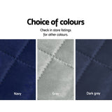 98765-Artiss Sofa Cover Couch Covers 3 Seater Quilted Dark Grey