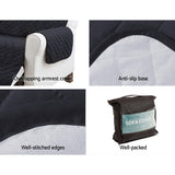 Sofa Accessories: Artiss Sofa Cover Couch Covers 3 Seater 100% Water Resistant Dark Grey