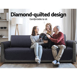 Sofa Accessories: Artiss Sofa Cover Couch Covers 4 Seater 100% Water Resistant Dark Grey
