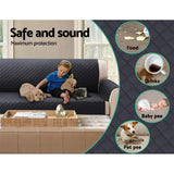 Sofa Accessories: Artiss Sofa Cover Couch Covers 4 Seater 100% Water Resistant Dark Grey