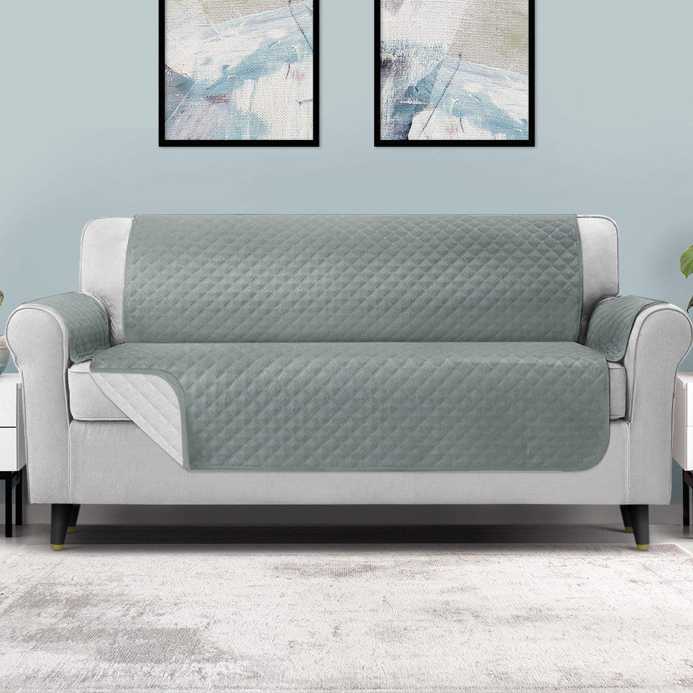 Sofa Accessories: Artiss Sofa Cover Couch Covers 4 Seater 100% Water Resistant Grey