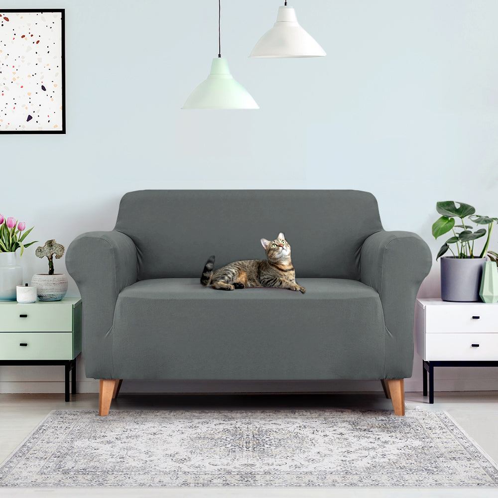 Sofa Accessories: Artiss Sofa Cover Couch Covers 2 Seater Stretch Grey