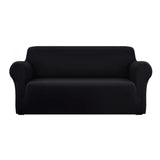 Elegant_Shop-Artiss Sofa Cover Couch Covers 3 Seater Stretch Black